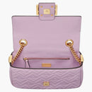 Fendi Chain Baguette Midi 3d FF Motif Lilac