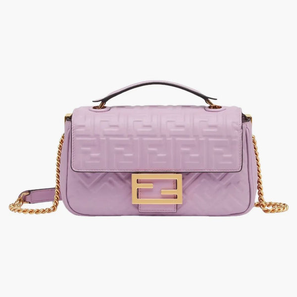 Fendi Chain Baguette Midi 3D FF Motiv Lilac
