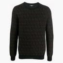 Fendi ff Allover Logo Sweater Brown/Black