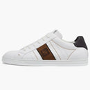 Fendi ff Leather Low Top White Brown