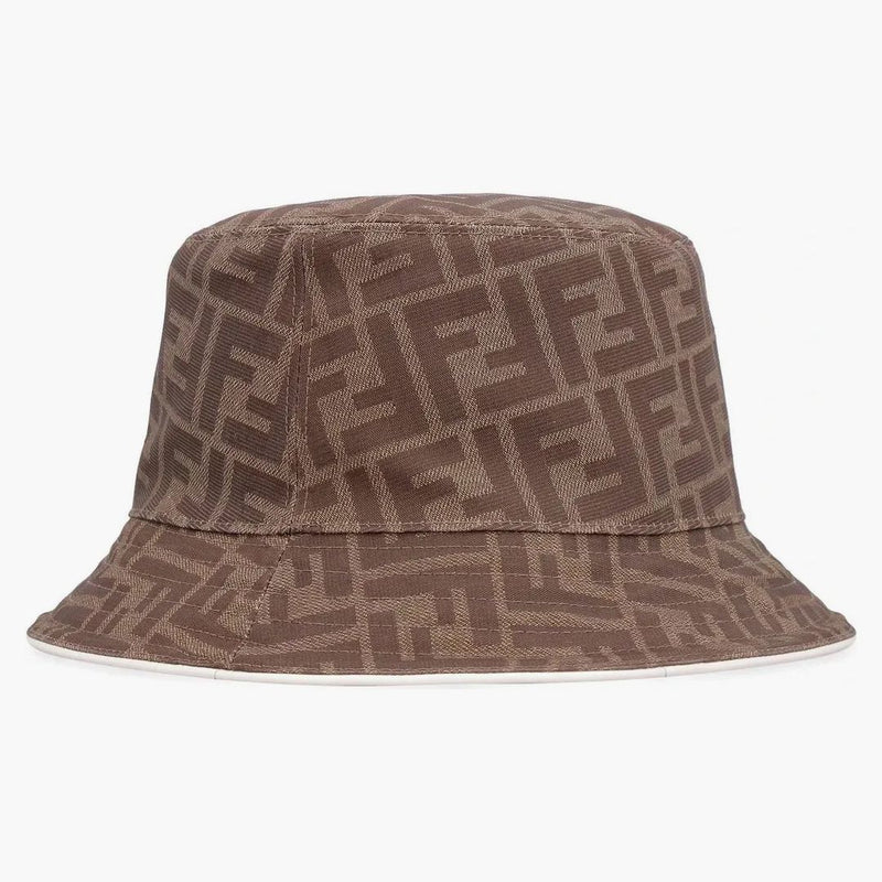 Il secchio di Fendi FF Motivi ha marrone/crema