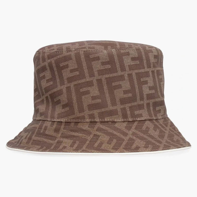 Il secchio di Fendi FF Motivi ha marrone/crema