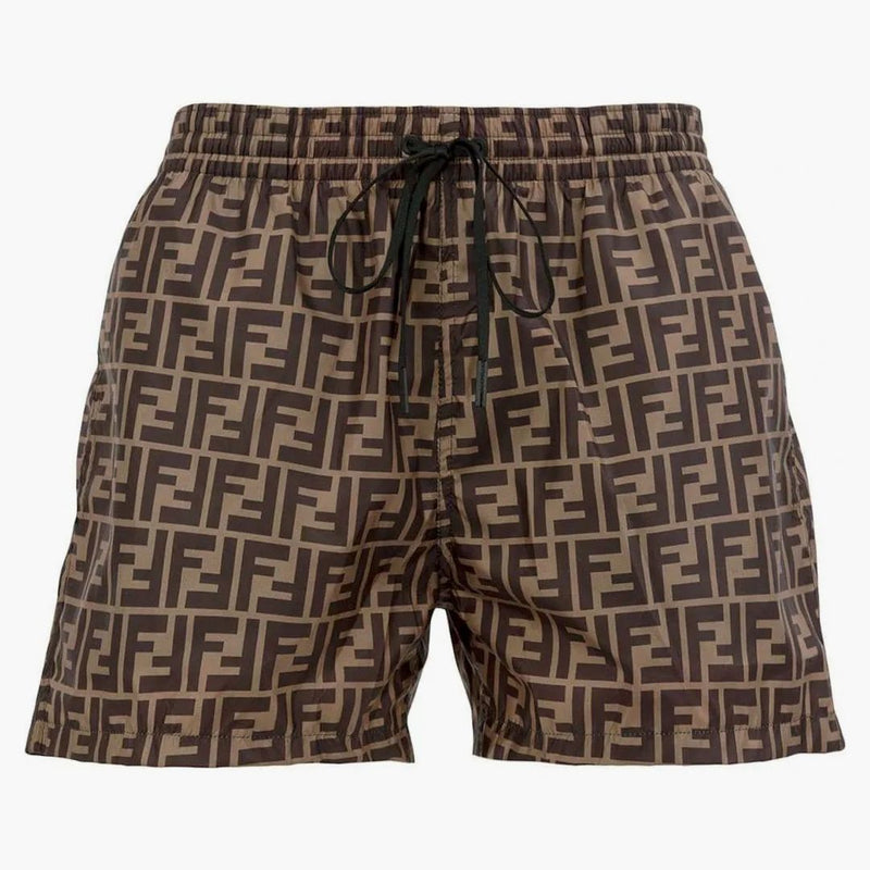 Fendi ff motiv simma shorts brun