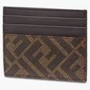 Fendi FF Panelled Card Holder Brown