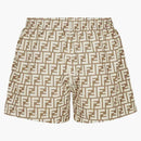 Pantano de natación de tela fendi beige