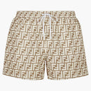 Pantano de natación de tela fendi beige