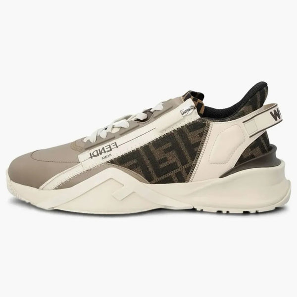 Fendi flödes läder jacquard beige
