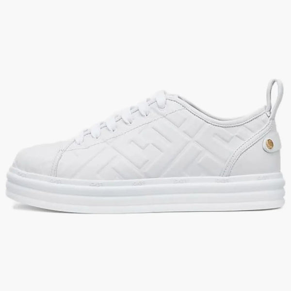 Fendi Leather Flatform White (Women's)