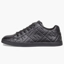 Cuero fendi Low Top Triple Black