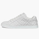 Cuero fendi Low Top Triple White