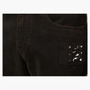 Fendi Mid Rise Straight Cut Jeans Brown