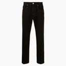 Fendi Mid Rise Straight Cut Jeans Brown
