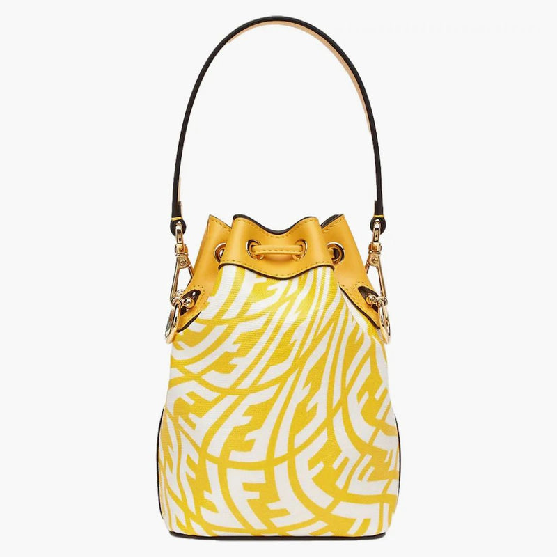 Fendi mon tresor axelväska liten gul