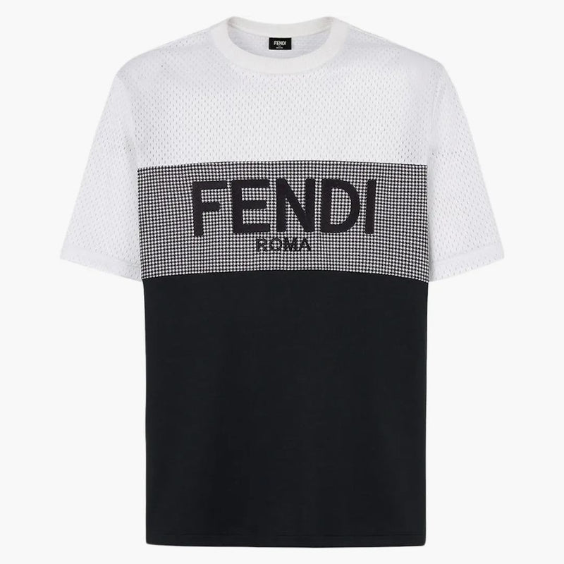 Fendi multi jersey t-shirt vit/grå/svart