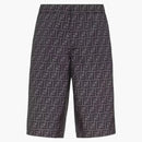 Fendi Nylon Bermudas Swimsuit Black