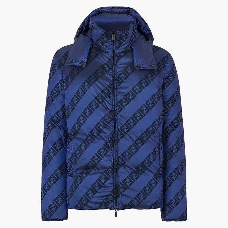 Fendi reversibel down jacka blå