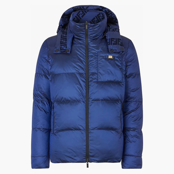 Fendi reversibel down jacka blå