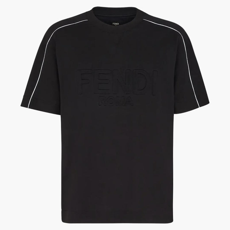 Fendi Roma Cotton tričko černé