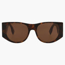 Fendi Round Sunglasses Pattern Brown (Fe40109i-54-55e)