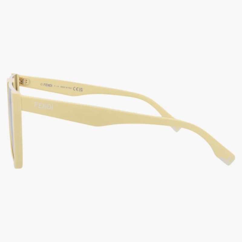 Fendi Shield-frame Acetate Sunglasses Yellow/yellow/brown (fe40136i-62-39e)