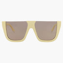 Fendi shield frame acetate sunglasses yellow/yellow/brown (Fe40136i-62-39e)