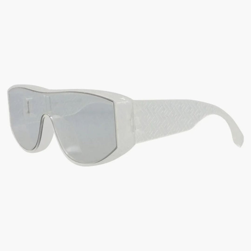 Fendi Shield Sunglasses Crystal Crystal Smoke (fe40128i-00-26c)