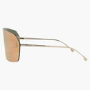Fendi Shield solglasögon guld (FE4121US-00-28G)