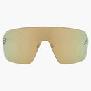 Fendi Shield Gafas de sol Gold Gold (Fe4121us-00-30L)