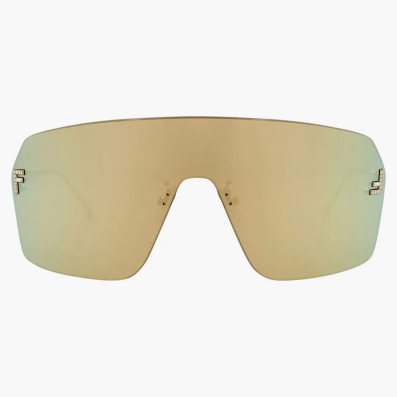 Fendi Shield solglasögon guldguld (FE4121US-00-30L)
