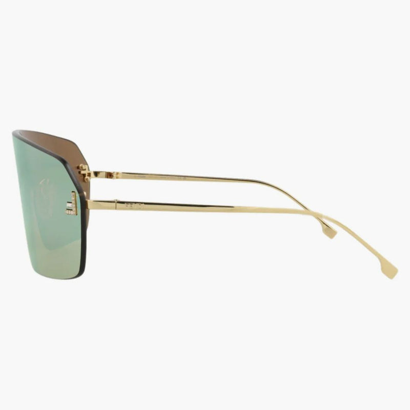 Fendi Shield solglasögon guldguld (FE4121US-00-30L)