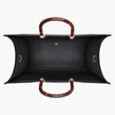 Fendi Sunshine Large Black Leather Shopper Black