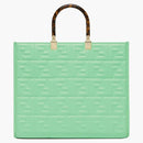 Fendi Sunshine Středně zelená kůže nakupující s motivem FF Green