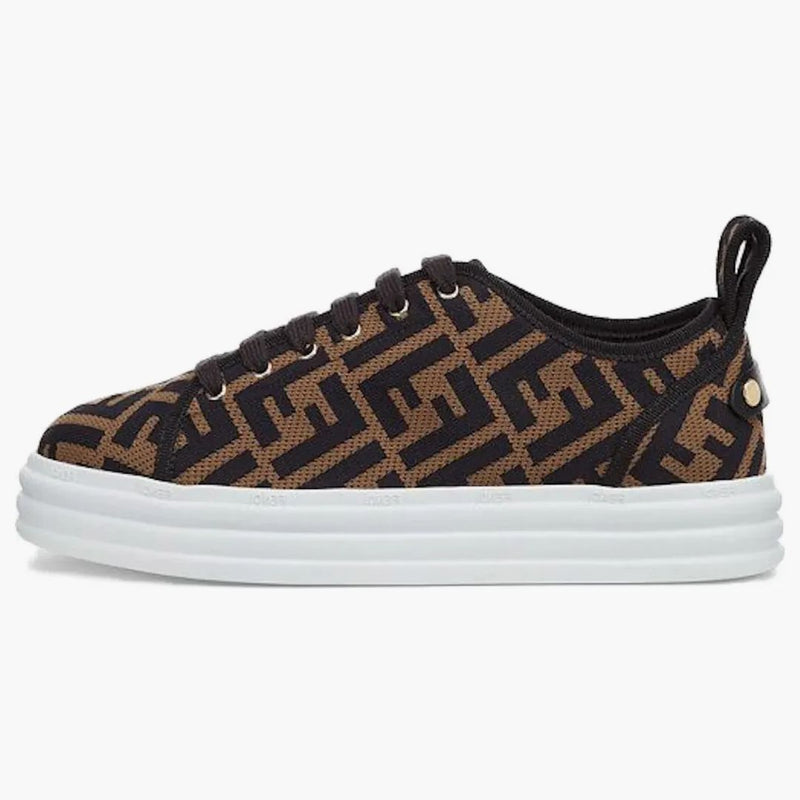Fendi Tech Fabric Flatform Brown