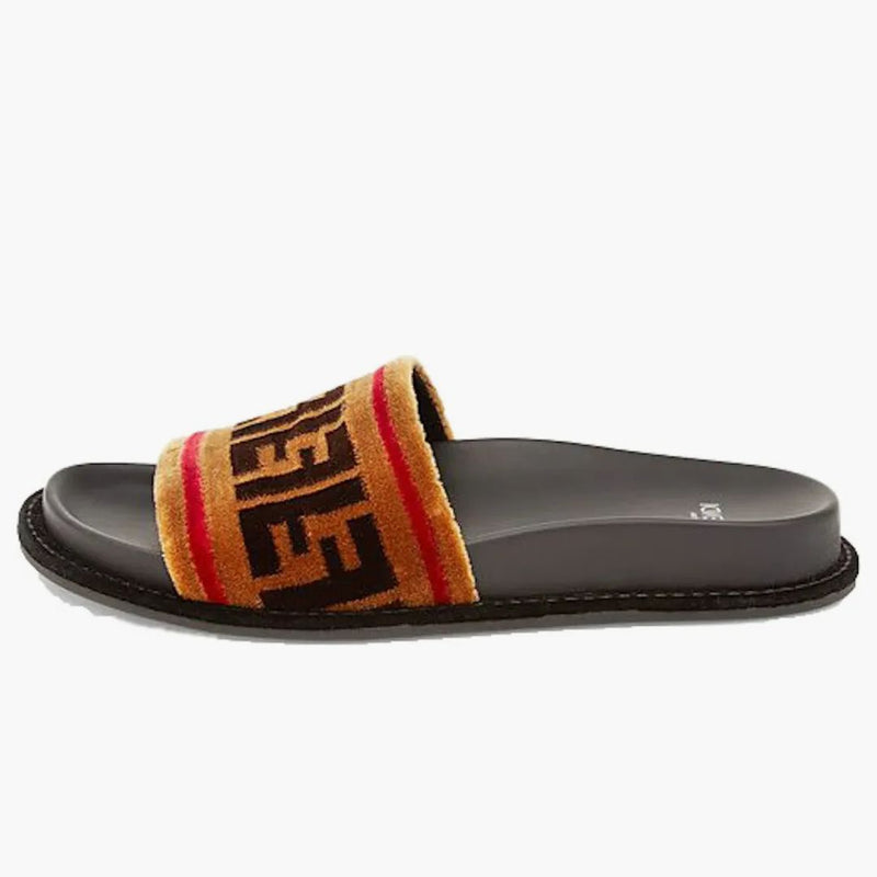 Fendi Weave Slide Light Brown (Dámské)