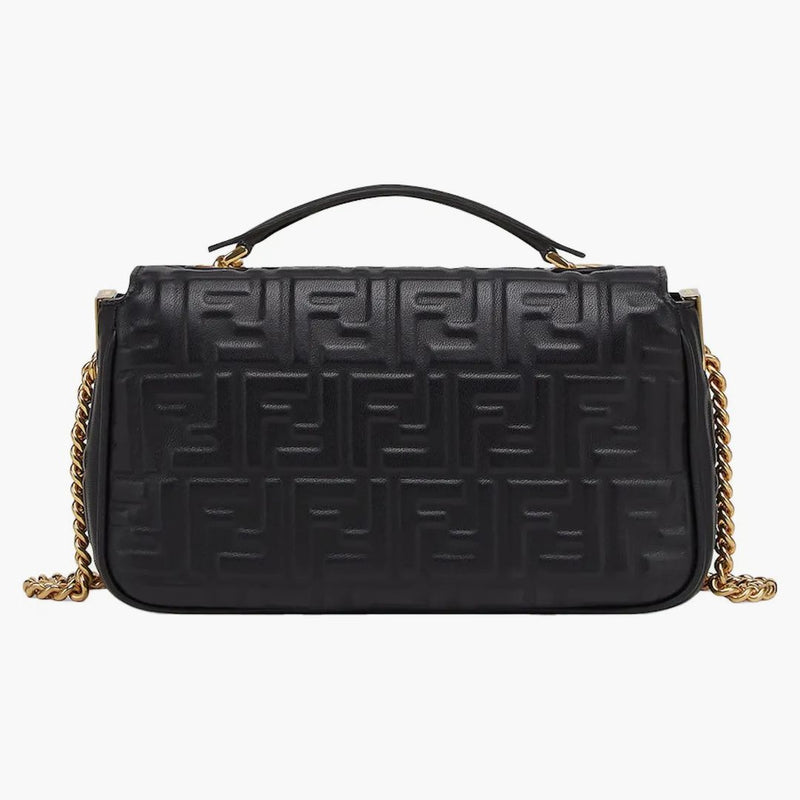 Fendi av Marc Jacobs Baguette Chain Midi Black Nappa Leather Bag