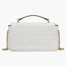 Fendi by Marc Jacobs Baguette Chain Midi White Nappa Leather Bag