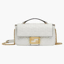 Fendi by Marc Jacobs Baguette Chain Midi White Nappa Leather Bag