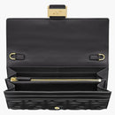 Fendi by Marc Jacobs Baguette Continental Wallet with Chain Black Nappa Leather Wallet