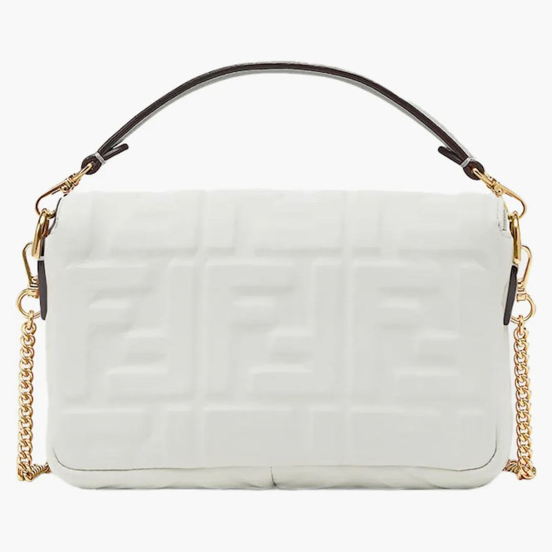 Fendi av Marc Jacobs Baguette mini vit läderväska