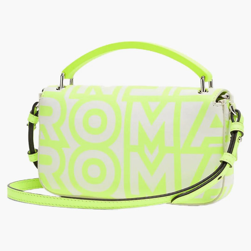 Fendi av Marc Jacobs Baguette telefonpåse vit/neon gul nappa läderpåse