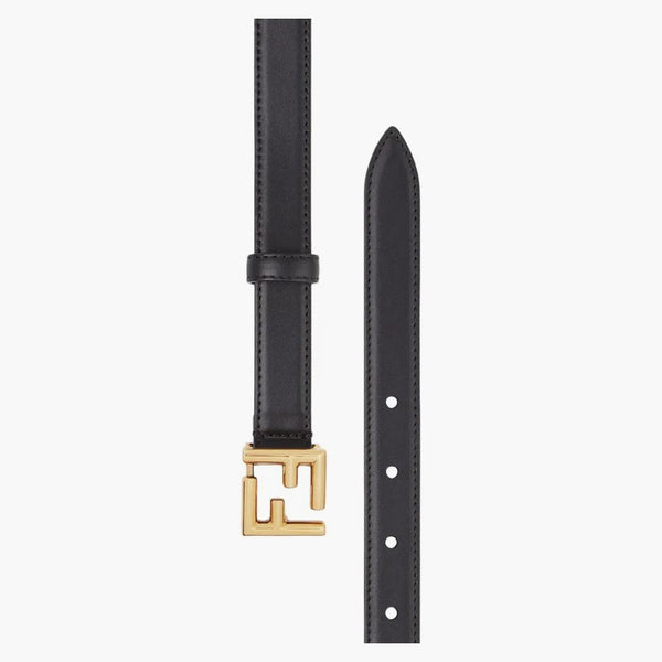 Fendi av Marc Jacobs FF Belt svart läderbälte