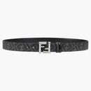 Fendi by Marc Jacobs FF Belt Black Leather Reversible Belt Black