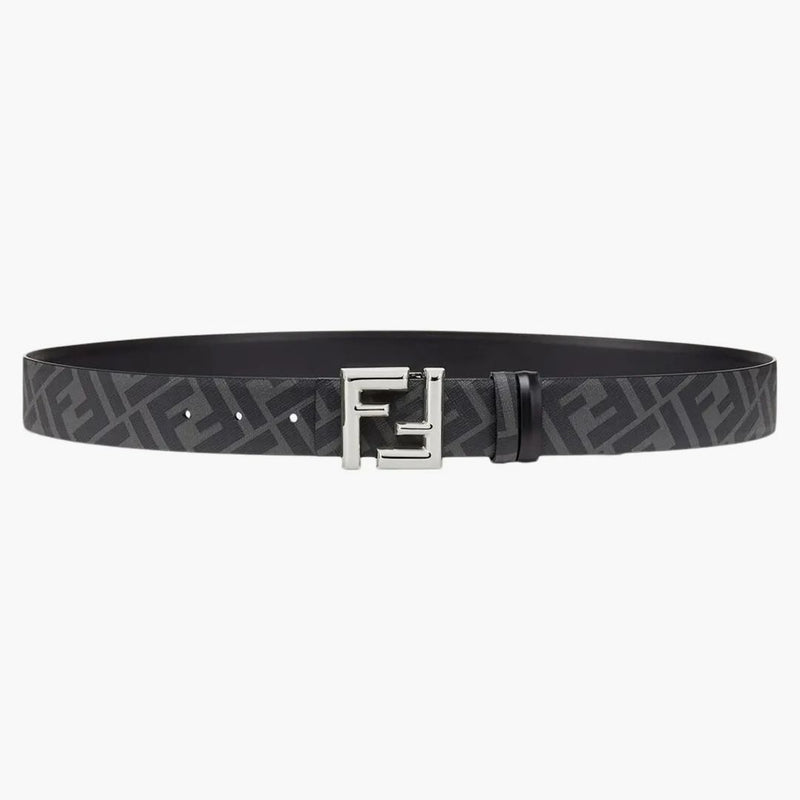 Fendi av Marc Jacobs FF Belt svart läder reversibelt bälte svart