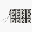 Fendi by Marc Jacobs FF Flat Pouch Two-Tone Leather Pouch Multicolor