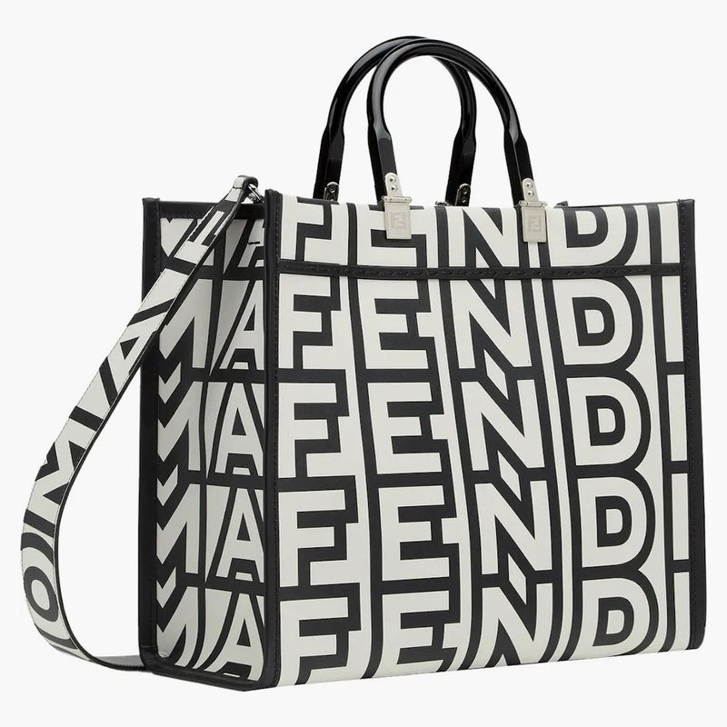 Fendi av Marc Jacobs Fendi Sunshine Medium Two-Tone Leather Shopper Bag