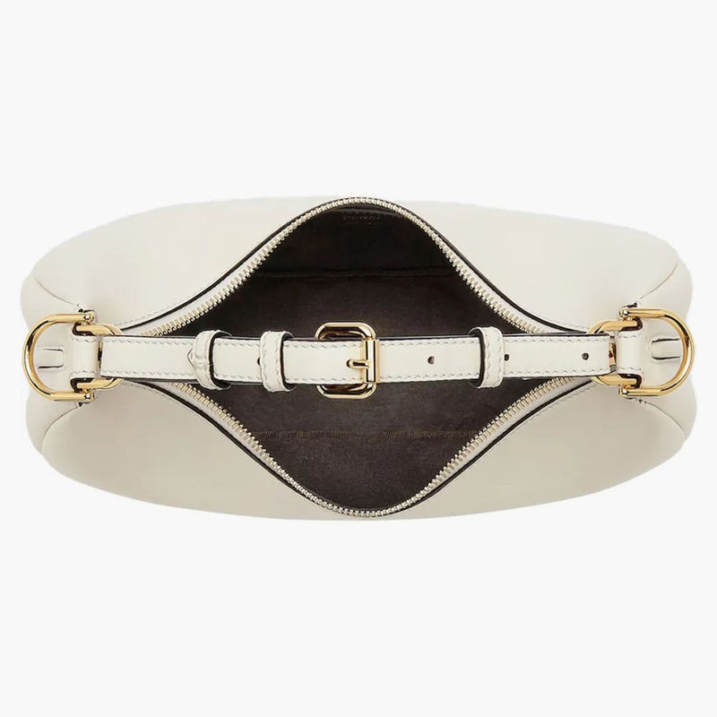 Fendi av Marc Jacobs Fendigraphy liten vit läderväska