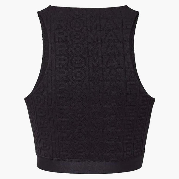 Fendi av Marc Jacobs Jacquard tyg topp svart