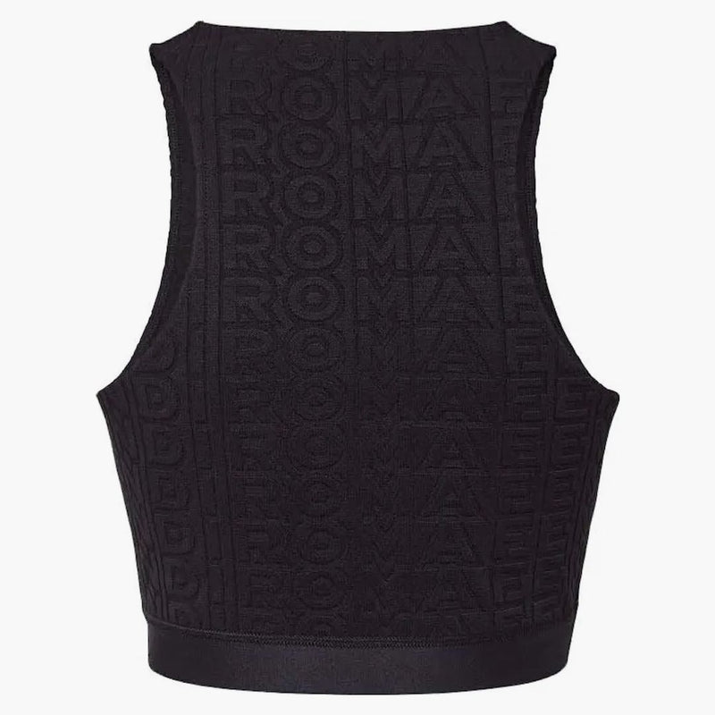Fendi av Marc Jacobs Jacquard tyg topp svart