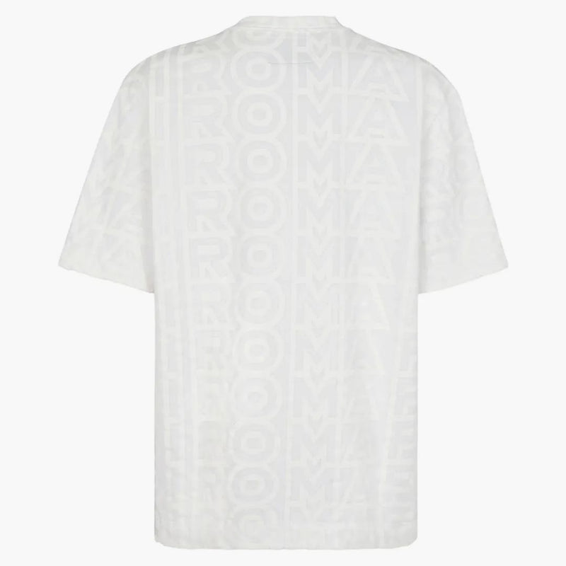 Fendi av Marc Jacobs Jersey Short Sleeved Crew-Neck T-shirt vit