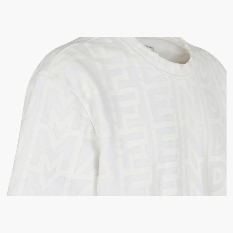 Fendi av Marc Jacobs Jersey Short Sleeved Crew-Neck T-shirt vit